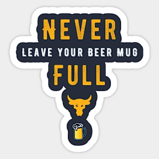 Beer Mug Full Sticker